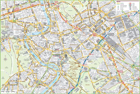 printable street map of rome.
